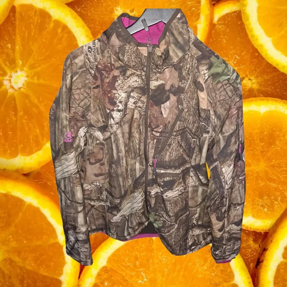 Mossy Oak Breakup Infinity Full Zip Fleece‎ Lined Camo Jacket Size XL